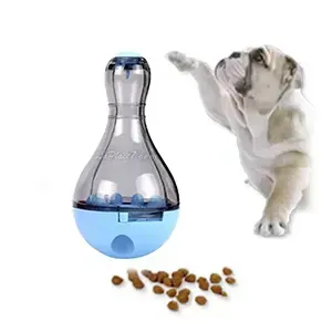 Jouet interactif distributeur de croquettes pour chat et chien, Pet ball food, Rose