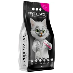 Litière pour chat agglomérante au parfum doux de bébé, contrôle des odeurs, facile à ramasser, haute absorption, Professor, 10L