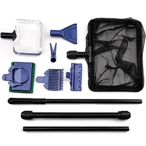 Kit d'entretien pour aquarium 5 en 1, modèle télescopique, iLONDA