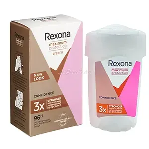 Déodorant stick en crème anti-transpirant 96h, 3x plus fort, Maximum protection confidence, Rexona, 45ml