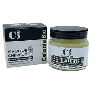 Masque cheveux réparateur pour femme enceinte et bébé, Pousse vite, anti chute et anti pelliculaire, Celanie bio, 150 g