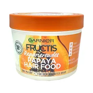 Masque réparateur multi-usage 3 en 1 pour cheveux abîmés, Papaya Hair Food, Fructis, Garnier, 390ml