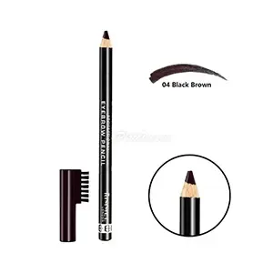 Crayon à sourcils professionnel, Eyebrow pencil, Rimmel, 004 Brun Noir