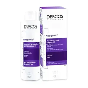 Shampoing redensifiant neogenic pour cheveux clairsemés ou en perte de volume, Vichy, Dercos