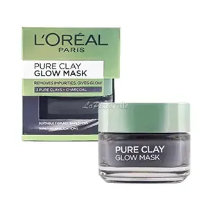 Masque à l'agrile pure lumineux et au charbon pour tous types de peaux, L'Oréal