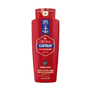 Gel douche pour homme, Parfum de bergamote 24/7, Captain, Old Spice, 473ml