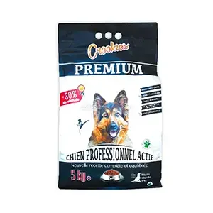 Croquettes pour chien professionnel actif à base de viande, Crookies, 5 kg
