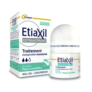 Déodorant bille détranspirant pour peaux sensibles, Aisselles, Etiaxil, 15ml