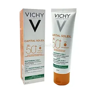 Ecran total teinté, Soin protecteur anti-tâches 3 en 1, Antioxydant, SPF50, Capital soleil, Vichy, 50ml