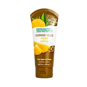 Gommage exfoliant à l'ananas pour visage sans paraben pour tous types de peaux, Dermactive, 150ml