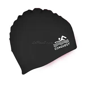 Bonnet de bain de natation en silicone, Conquest