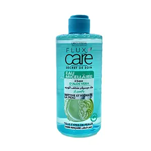 Eau micellaire à base d'aloe vera pour tous types de peaux, Flux care, 295ml