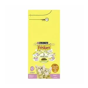Croquettes Friskies pour chat junior, Purina, Dinde, poulet avec légumes, 2 Kg
