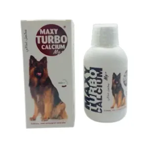 Multi-vitamines à base de calcium pour chien, Renforce les muscles et les os,  Maxy Turbo Calcium Mg+, Animaxy, 60ml