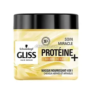 Masque nourissant 4 en 1 Soin miracle pour cheveux abîmés et affaiblis , Protéine +, Gliss, Schwarzkopf