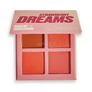Palette fards à joues, Strawberry dreams, Makeup obsession, 4 couleurs, 4*1,1g