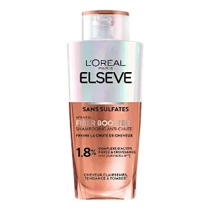 Shampoing anti chute pour cheveux clairsemés, tendance à tomber, Sans sulfates, Fibre booster, Elseve, L'Oréal, 200 ml