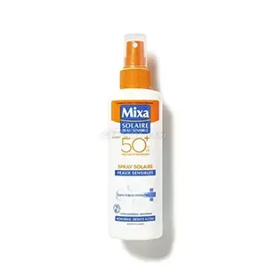 Protection solaire en spray pour peaux sensibles, SPF50+, Mixa
