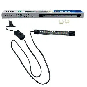 Lampe submersible pour aquarium avec interrupteur, Led, Multicolore, Xuyaoshuizu, 18 cm