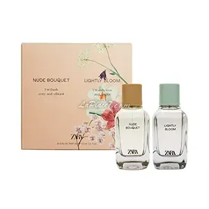 Coffret de parfum pour femme Nud bouquet et Lightly Bloom, Zara, EDP, 100ml