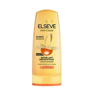 Après-shampoing démêlant réparateur pour cheveux agressés cassant, Anti-casse, Elseve