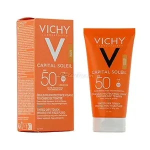 Ecran total teinté Anti-brillance pour peaux mixtes à grasses, Capital soleil, SPF50, Vichy