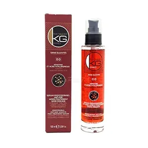 Sérum professionnel anti-âge sans sulfates à la kératine pour cheveux traités, lissés, colorés et permanentés, Sans rinçage, DD, Keragold, 100ml