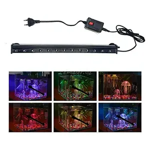 Lampe Led décorative et submersible pour aquarium avec interrupteur, Deebow, Dee-350, 35cm