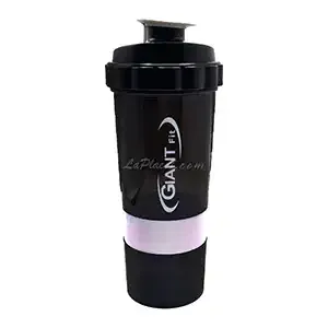 Doseur de protéines Sport avec 3 Compartiments, Shaker, Giant fit, 500 ml