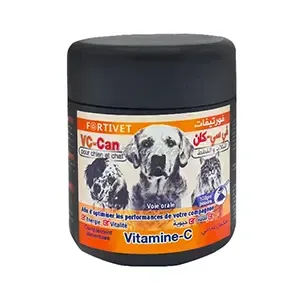 Complément alimentaire à la vitamine-c pour chats et chiens, VC-Can, Fortivet