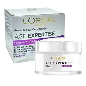 Crème de jour pour visage de soin anti-rides redensifiant, Age expertise, 55+ Calcium, l'Oréal, 50ml