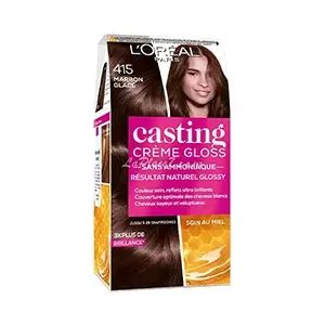 Coloration pour cheveux, Crème gloss, Casting, L'Oréal, 415 Marron glacé