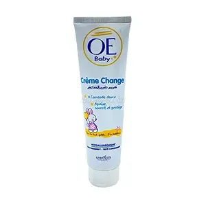 Crème change pour bébé a l'amande douce, Hypoallergénique, Sans parabens, OE, 100ml