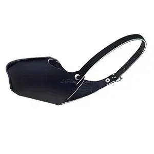 Muselière berger en cuir pour Chien, Noire