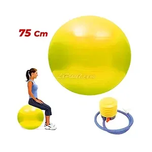 Ballon de gym et yoga  avec pompe, Sport, Giant fit, 75 cm