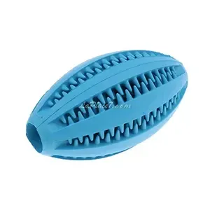 Balle ovale en caoutchouc pour chien, distributeur de croquette, Bomei pet, GM