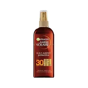 Huile ambrée bronzage pour peaux claires, FPS30, Ambre solaire, Garnier