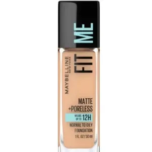Fond de teint matte pour peau normale à grasse, tenue jusqu'à 12h, Fit me, Maybelline, 130 Beige chamois, 30ml