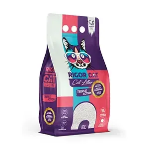 Litière pour chat agglomèrant au savon de marseille, Rigor cat, 10L