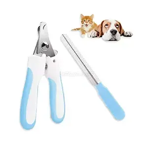 Lime et ciseaux à ongles animaux, Outils de toilettage, Bleu