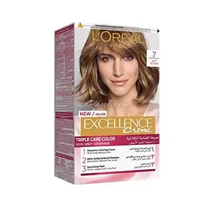 Coloration pour cheveux, Excellence crème, l'Oréal, 7 Blond