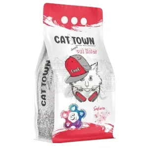 Litière agglomérante pour chat, Sakura, Botonite, Cat town, 5L