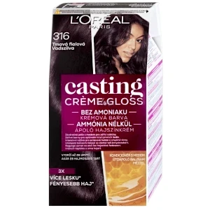 Coloration pour cheveux, Crème gloss, Casting, L'Oréal, 316 Violet foncé