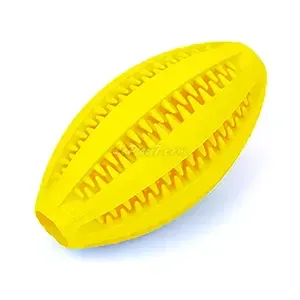 Balle ovale en caoutchouc pour chien, distributeur de croquette, Bomei pet, PM