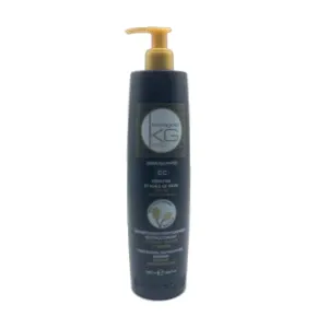 Shampoing professionnel restructurant pour cheveux traités et abimés, Kératine et huile de ricin, Sans sulfates, Keragold, 500 ml