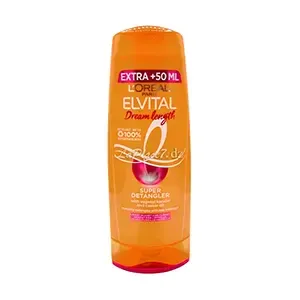 Après-shampoing super démêlant pour cheveux longs et abimés, A la kératine végétale et à l'huile de ricin , Dream length, Elvital, L'Oréal, 250 ml