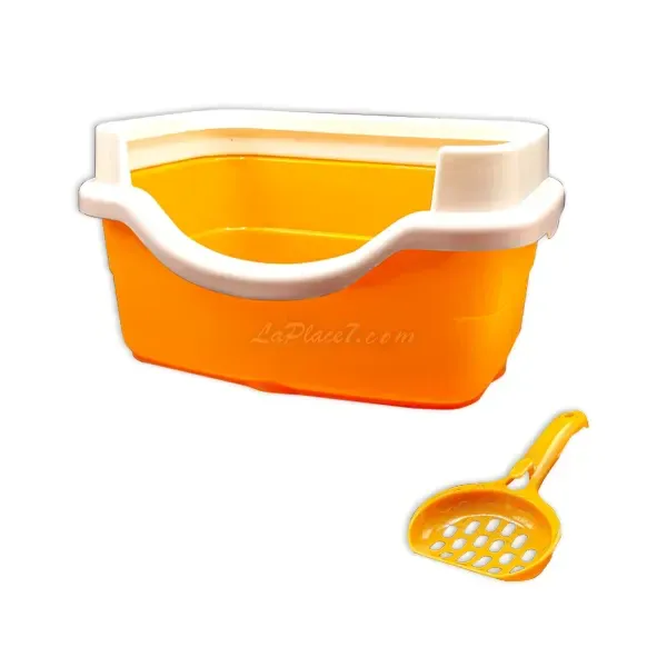 Bac à litière pour chat avec pelle, 38 cm