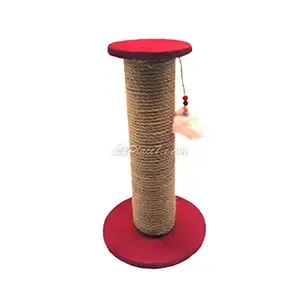 Griffoir pour chat avec pompon, 31 cm