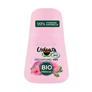 Déodorant à bille naturel au hibiscus pour femme, Certifié BIO, 48h, Ushuaia, 50 ml