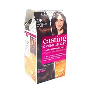Coloration pour cheveux sans ammoniaque, Crème gloss, Casting, L'Oréal, 535 Chocolat